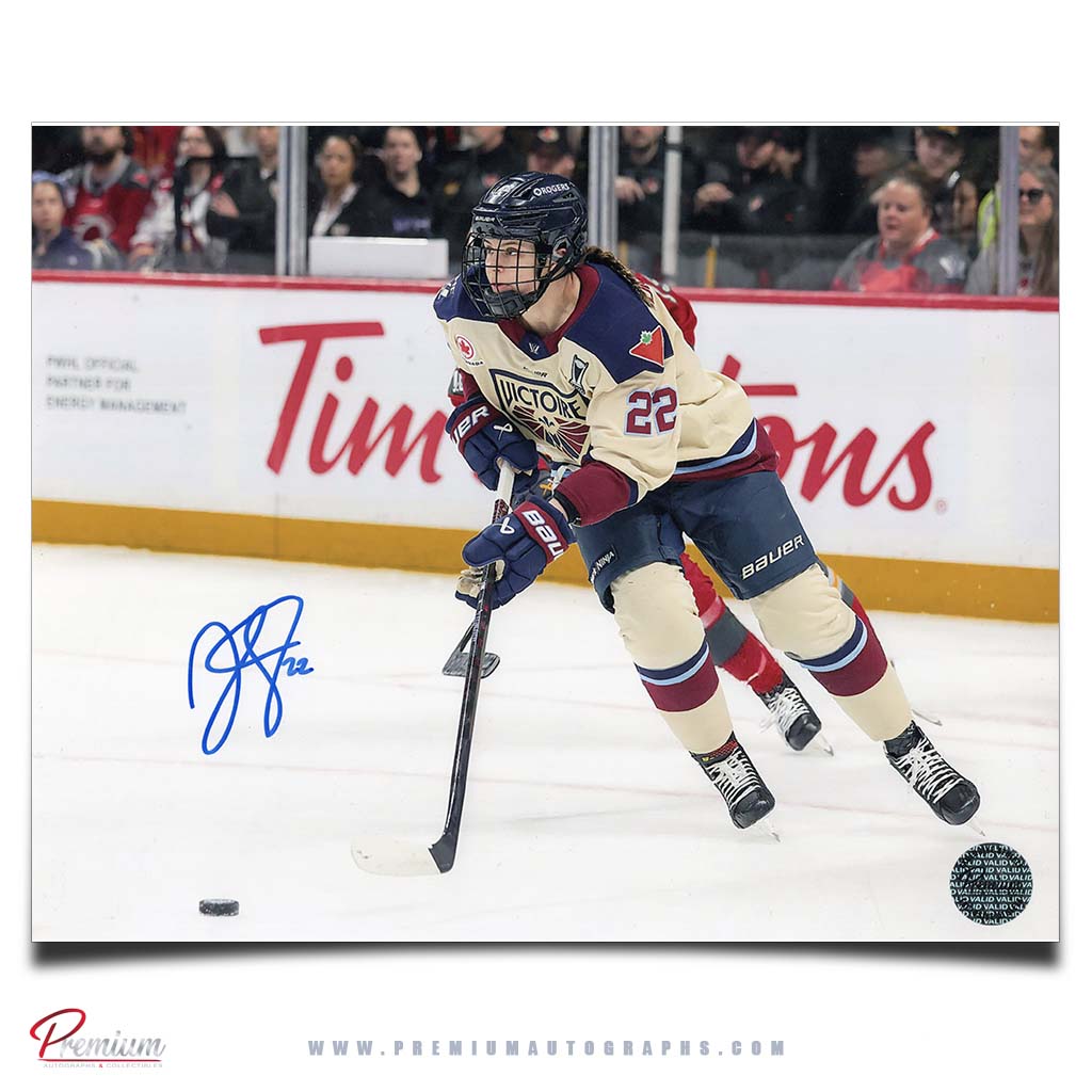 Jessica DiGirolamo Montreal Victoire PWHL Autographed 8x10 Photograph with the Puck