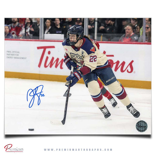 Jessica DiGirolamo Montreal Victoire PWHL Autographed 8x10 Photograph with the Puck