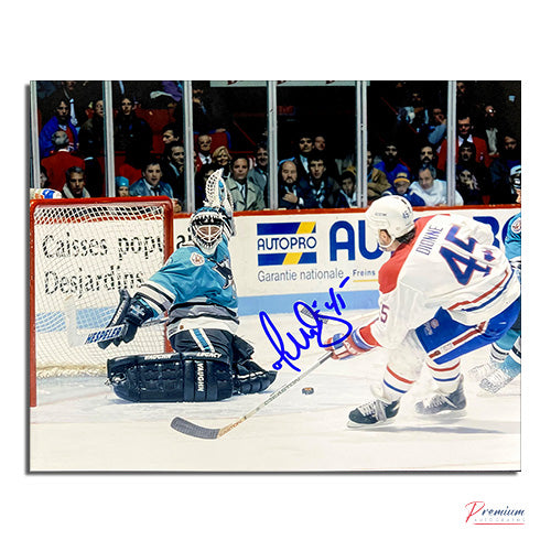 Gilbert Dionne Montreal Canadiens Autographed 8x10 Photograph Stanley Cup Celebration w/ 93 Cup Inscription