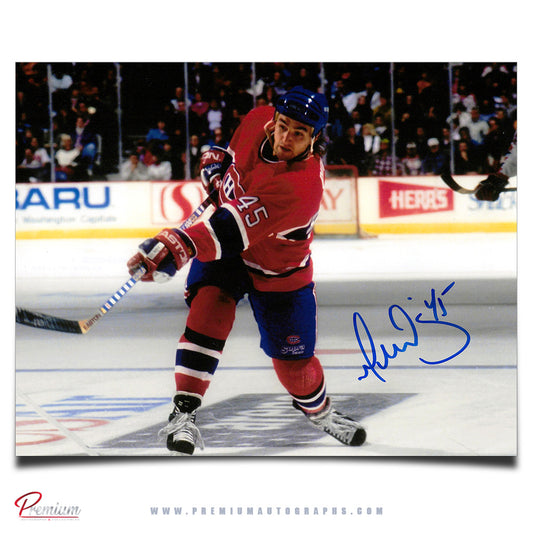 Gilbert Dionne Montreal Canadiens Signed 8x10 Photograph /w Cup 93 Inscription