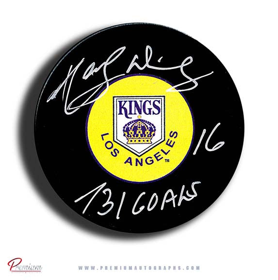 Marcel Dionne Los Angeles Kings Autographed Puck w/ 731 Goals Inscription