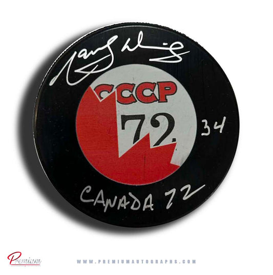 Marcel Dionne 1972 Team Canada Summit Autographed Puck