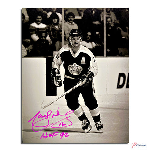 Marcel Dionne Los Angeles Kings Signed 8x10 Photograph /w HOF 92 Inscription