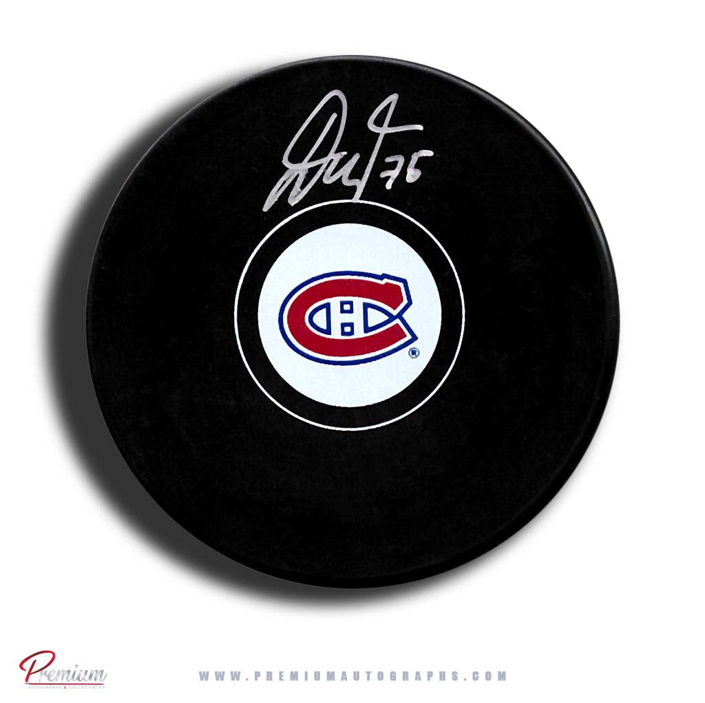 Jakub Dobes Montreal Canadiens Signed Puck