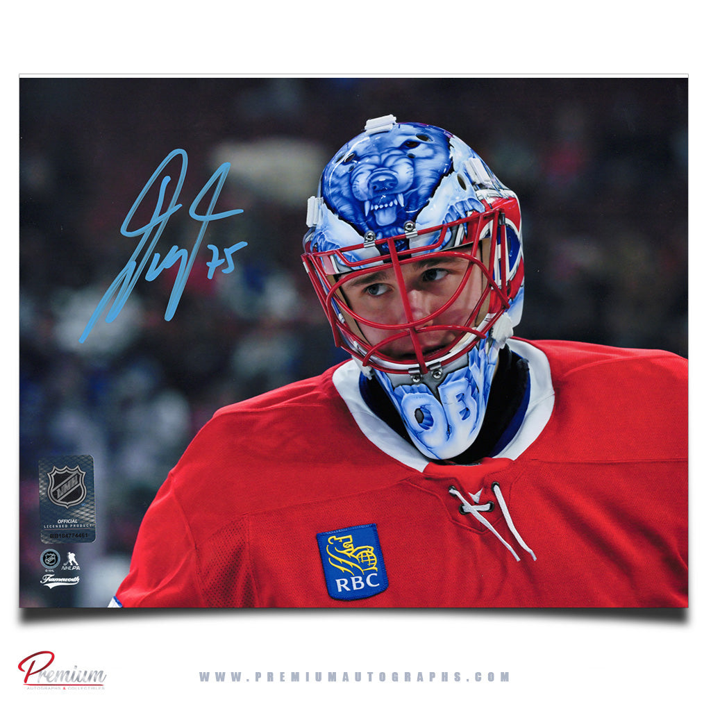 Jakub Dobes Montreal Canadiens Signed 8x10 Photograph Close Up
