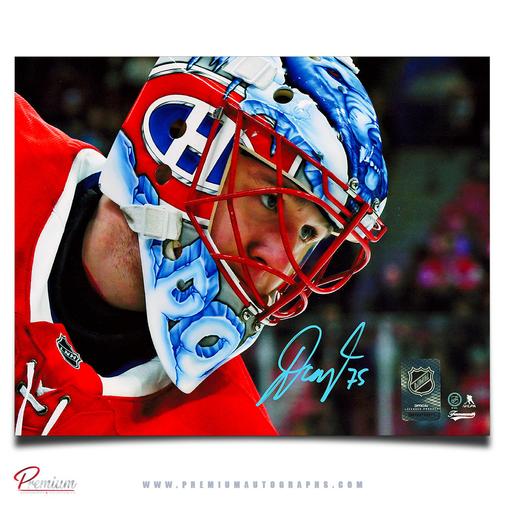Jakub Dobes Montreal Canadiens Autographed 8x10 Photograph Close Up