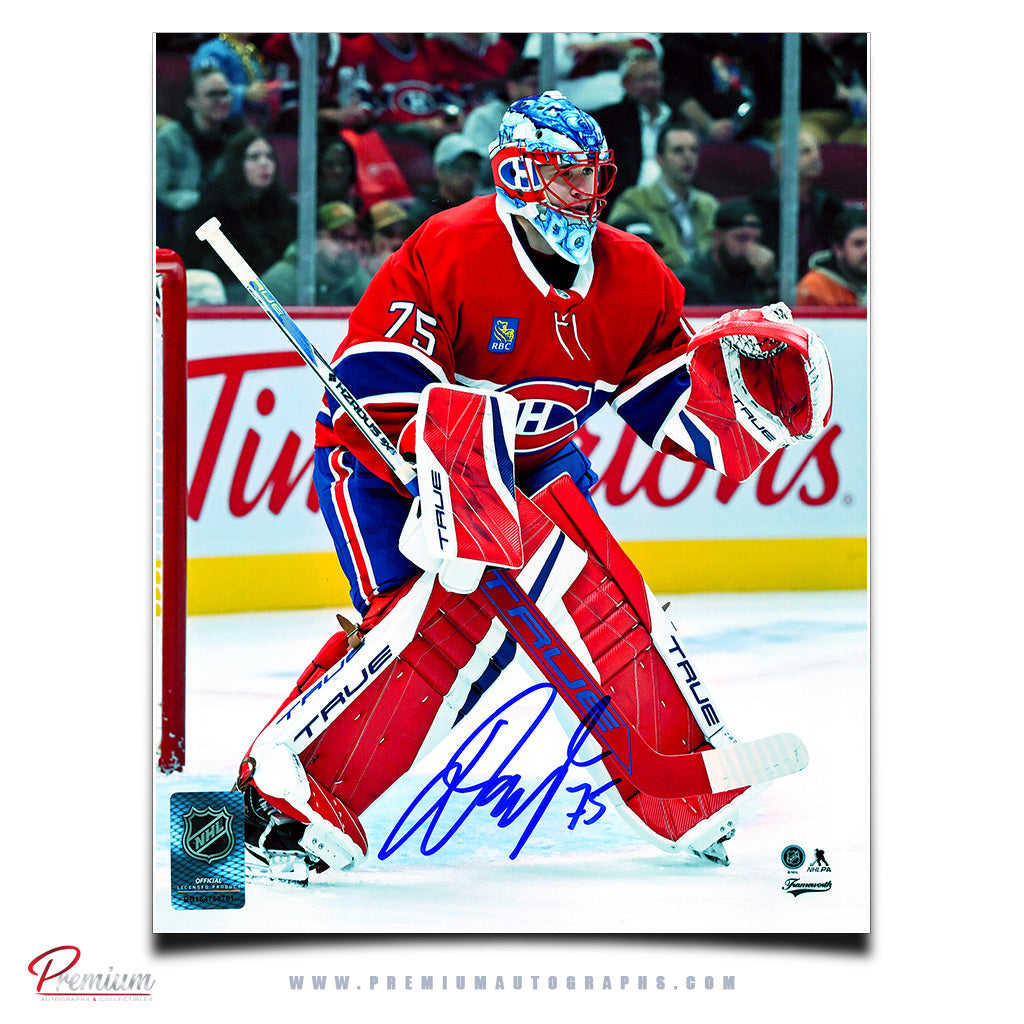 Jakub Dobes Montreal Canadiens Autographed 8x10 Photograph Top of the Crease