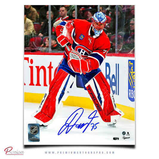 Jakub Dobes Montreal Canadiens Autographed 8x10 Photograph Puck Along the Boards