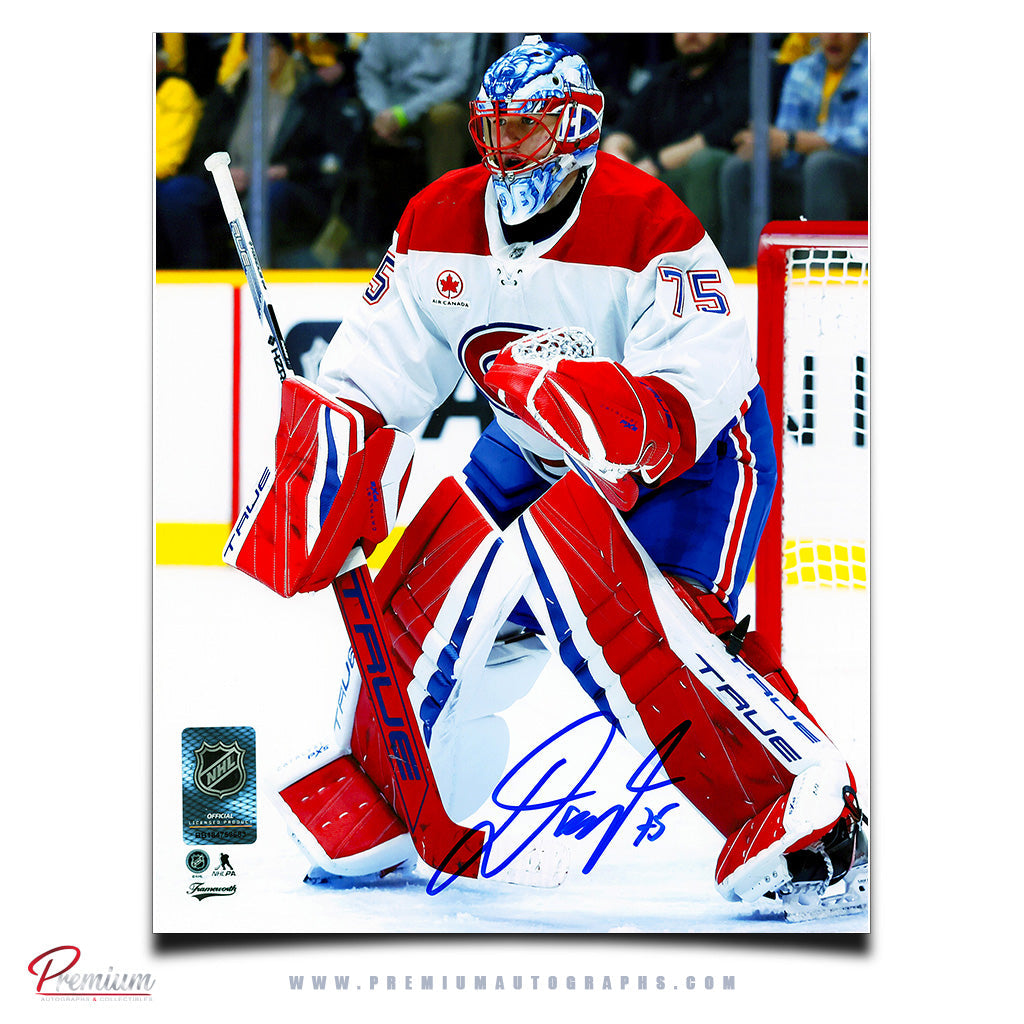 Jakub Dobes Montreal Canadiens Autographed 8x10 Photograph In Position