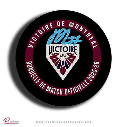 Jade Downie-Landry Montreal Victoire Autographed Official Game Puck