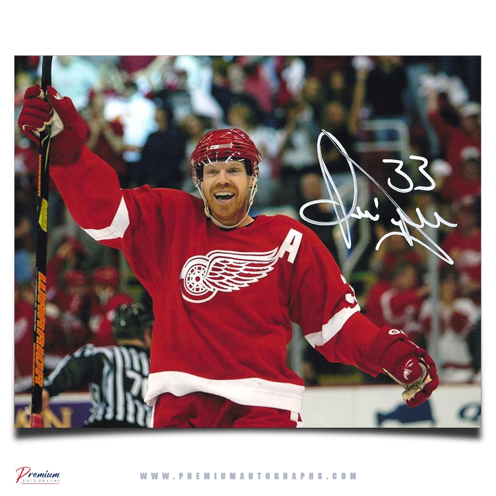 Kris Draper Detroit Red Wings Signed 8x10 Photograph Celebration