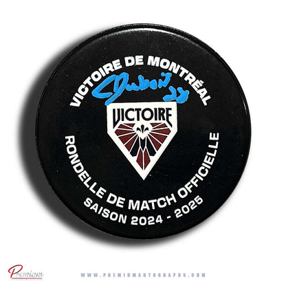 Catherine Dubois Autographed Montreal Victoire 2024-25 Offical Game Puck