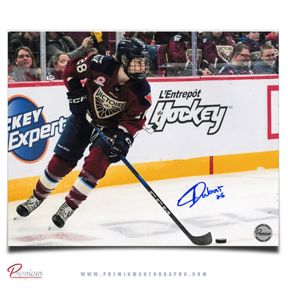Catherine Dubois Montreal Victoire Signed 8x10 Photograph Puck Along the Boards