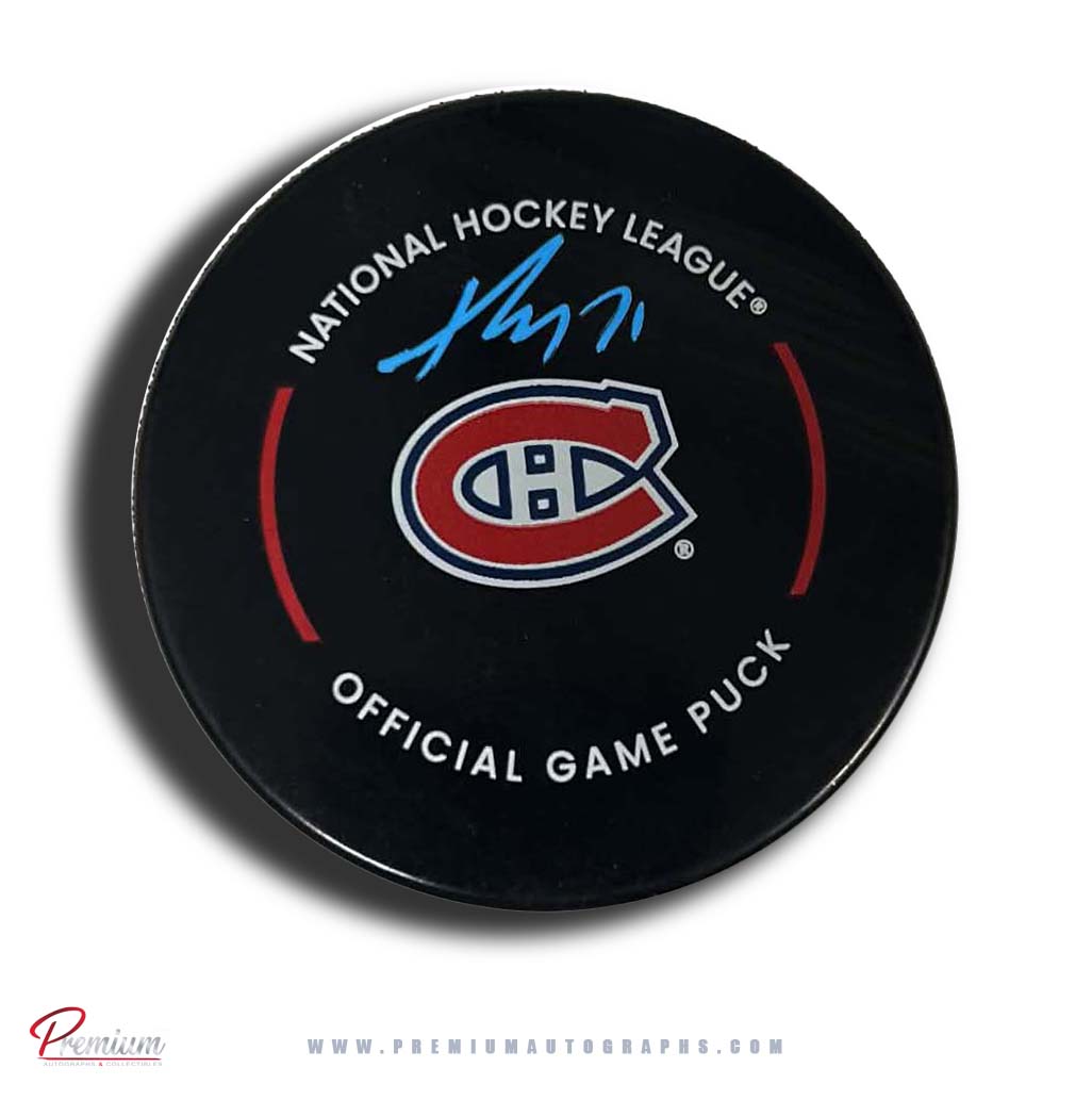 Kaiden Guhle Montreal Canadiens Autographed Official Game Puck