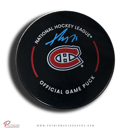 Kaiden Guhle Montreal Canadiens Autographed Official Game Puck