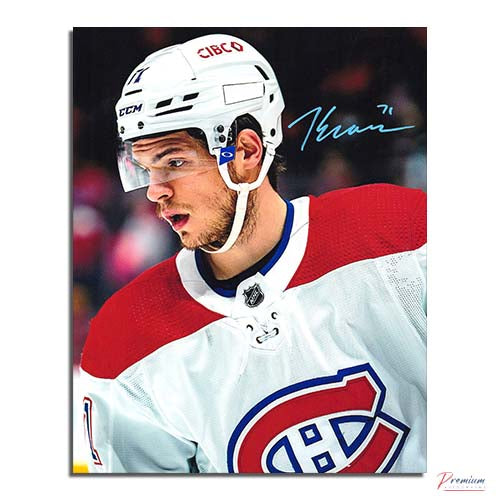 Jake Evans Montreal Canadiens Signed 8x10 Close Up