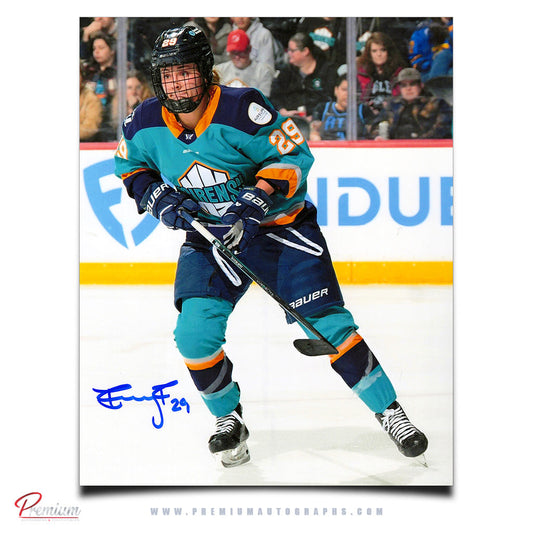 Emmy Fecteau New York Sirens Autographed PWHL 8x10 Photograph Focused