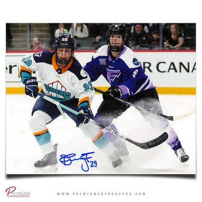 Emmy Fecteau New York Sirens Autographed PWHL 8x10 Photograph Vs. Minnesota Fost