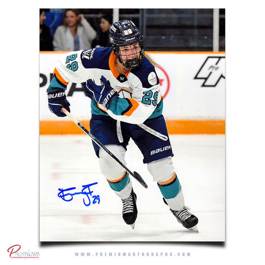 Emmy Fecteau New York Sirens Autographed PWHL 8x10 Photograph Skating