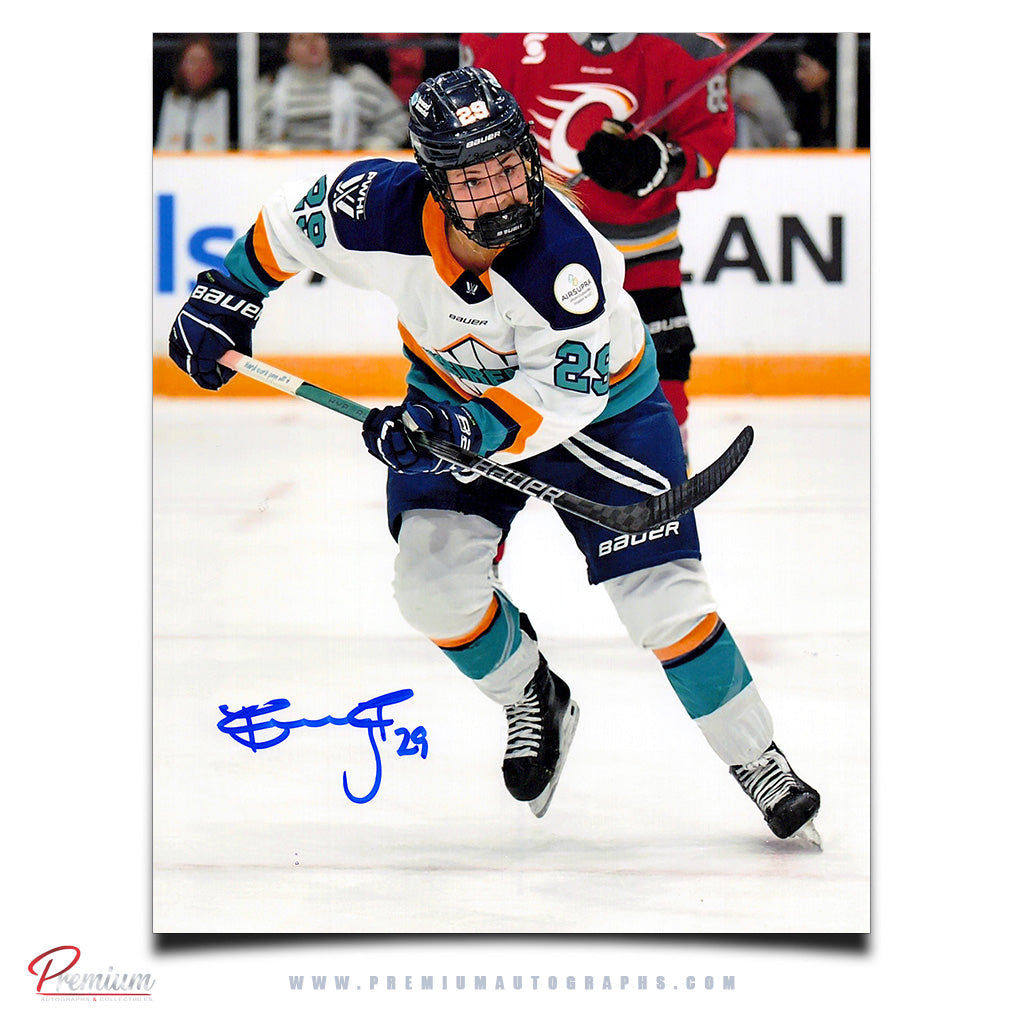 Emmy Fecteau New York Sirens Autographed PWHL 8x10 Photograph Vs. Calagry Inferno