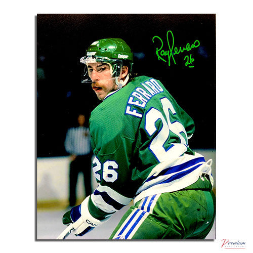 Ray Ferraro Hartford Whalers Signed 8x10 Photograph Close Up