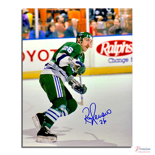 Ray Ferraro Hartford Whalers Signed 8x10 Photograph Skating