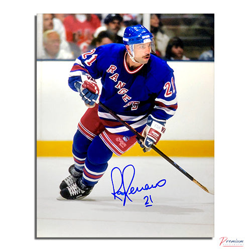 Ray Ferraro New York Rangers Rangers Signed 8x10 Photograph Up Ice