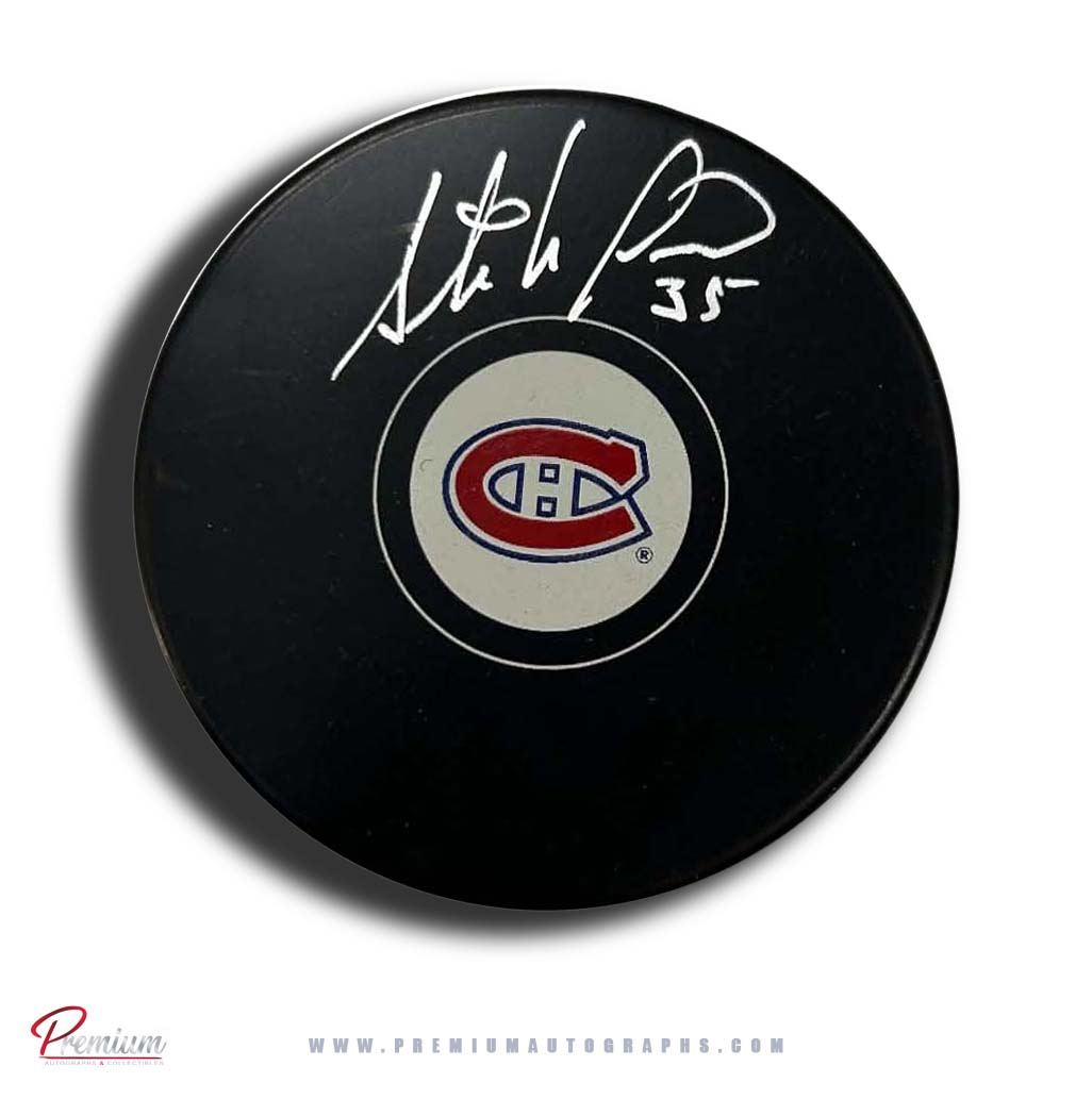 Stephan Fiset Montreal Canadiens Autographed Puck