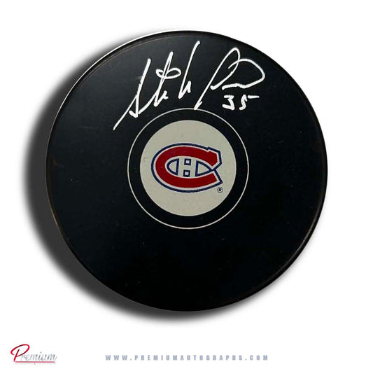 Stephan Fiset Montreal Canadiens Autographed Puck