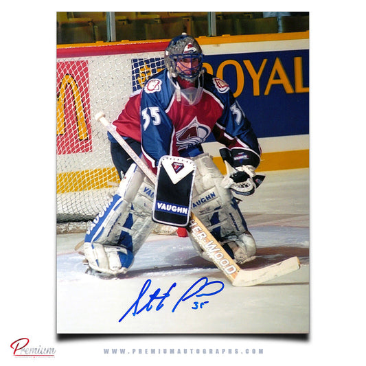 Stephane Fiset Colorado Avalanche Signed 8x10 Photograph Top of the Crease