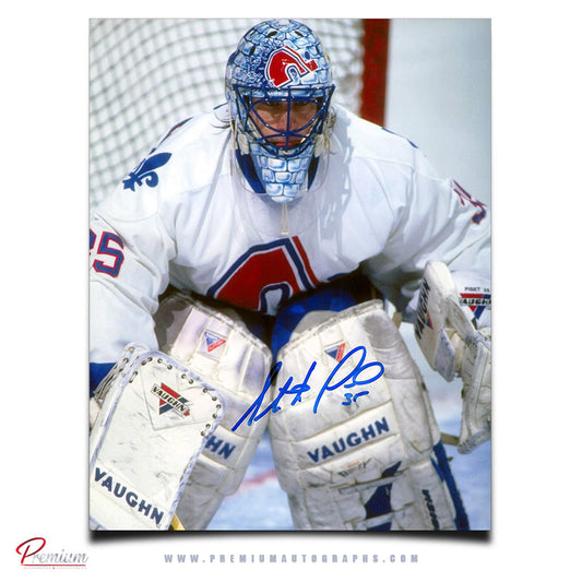 Stephane Fiset Quebec Nordiques Signed 8x10 Photograph Close Up