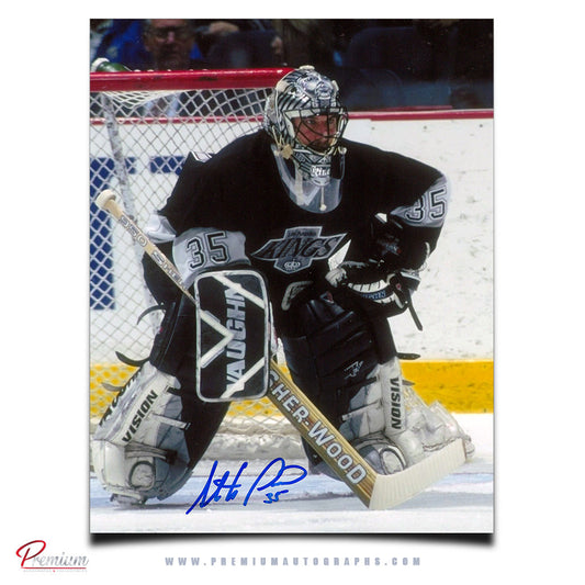 Stephane Fiset Los Angeles Kings Signed 8x10 Photograph Focused