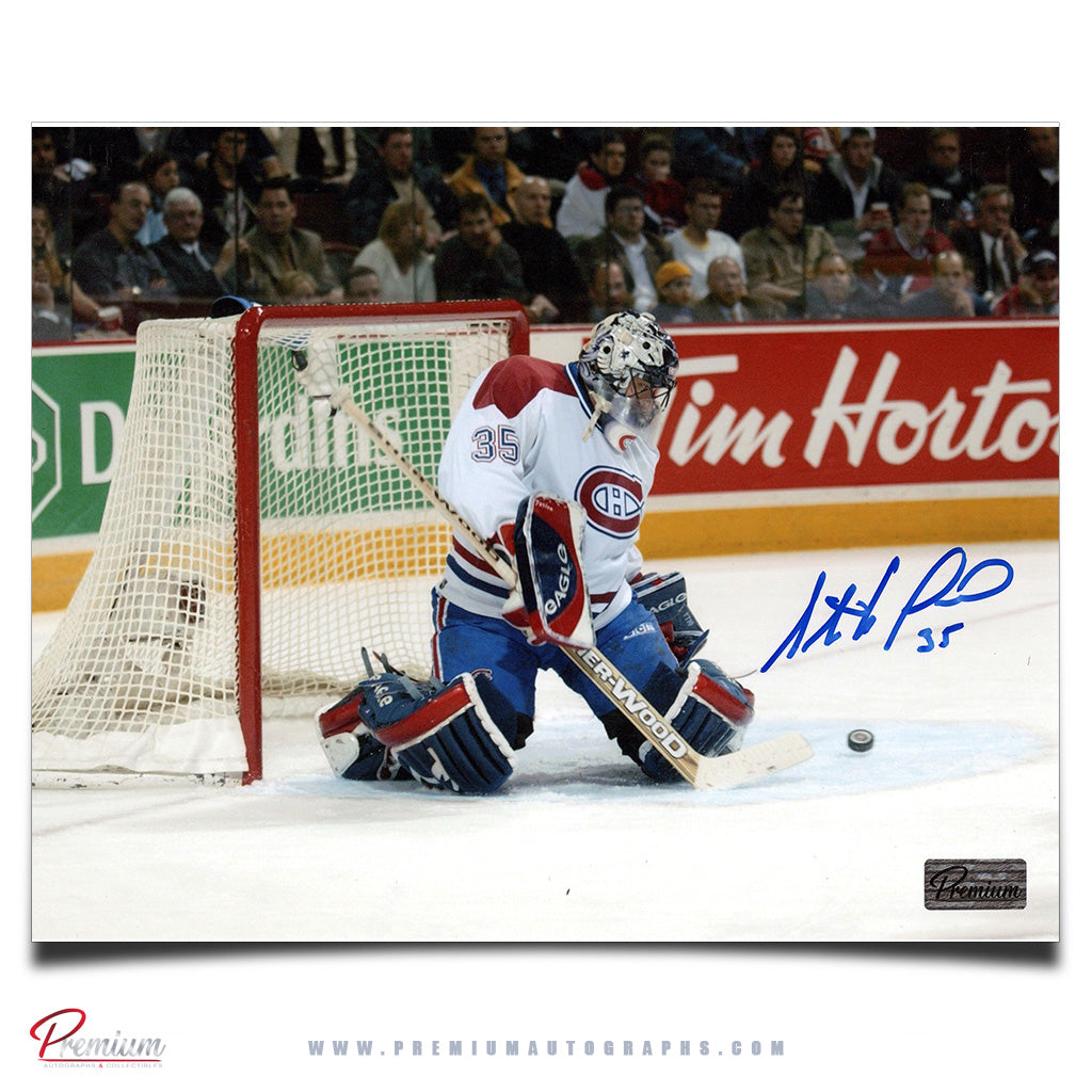 Stephane Fiset Montreal Canadiens Autographed 8x10 Photograph Kick Save