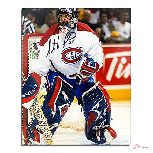 Stephane Fiset Montreal Canadiens Signed 8x10 Photograph Stare