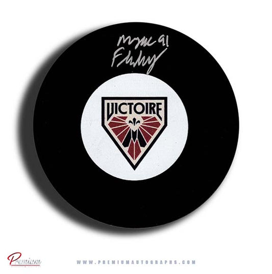 Maggie Flaherty Montreal Victoire PWHL Autographed Puck