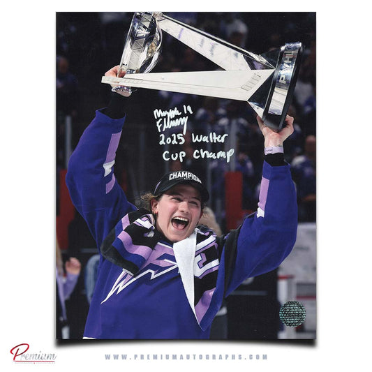 Maggie Flaherty Minnesota Frost PWHL Autographed 8x10 Photograph with 2025 Walter Cup Champion Inscription