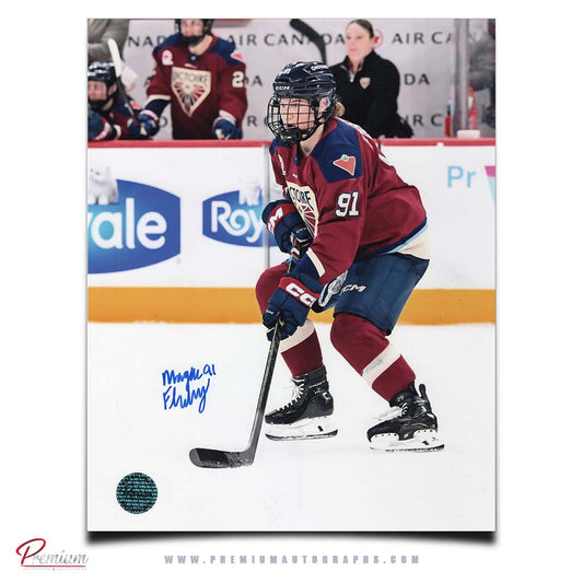 Maggie Flaherty Montreal Victoire PWHL Autographed 8x10 Photograph Playmaker