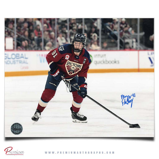 Maggie Flaherty Montreal Victoire PWHL Autographed 8x10 Photograph with the Puck