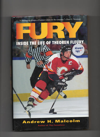 Fury, Inside the Life of Theoren Fleury book Autographed by Theoren Fleury