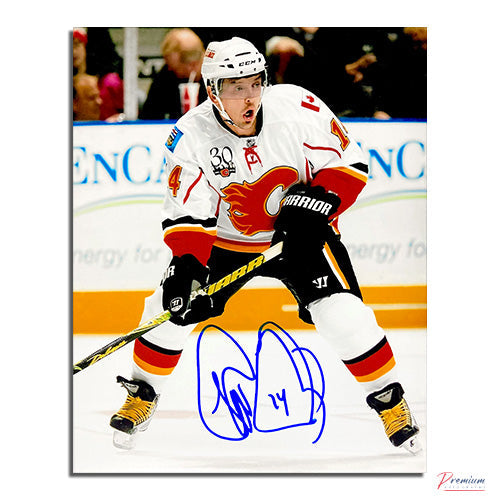 Theo Fleury Calgary Flames Signed 8x10 Photograph Intense