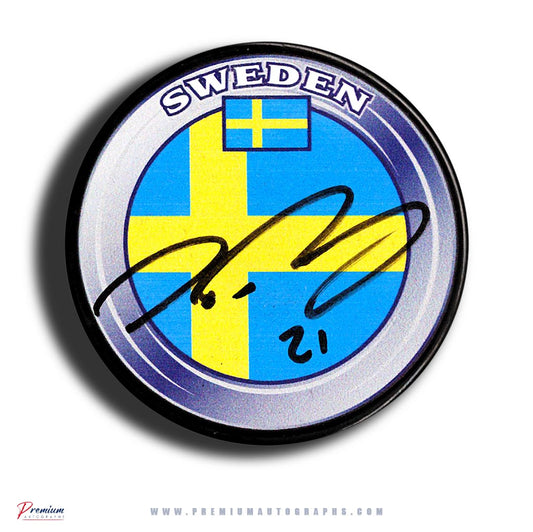 Peter Forsberg Team Sweden Signed Puck