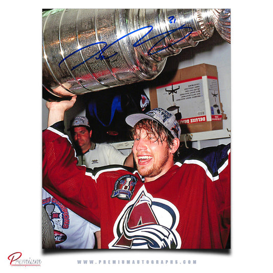 Peter Forsberg Colordo Avalanche Signed 8x10 Photograph Stanley Cup Celebration