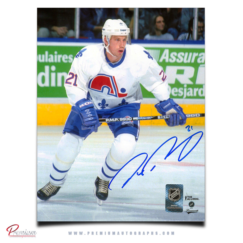 Peter Forsberg Quebec Nordiques Signed 8x10 Photograph on the Rush