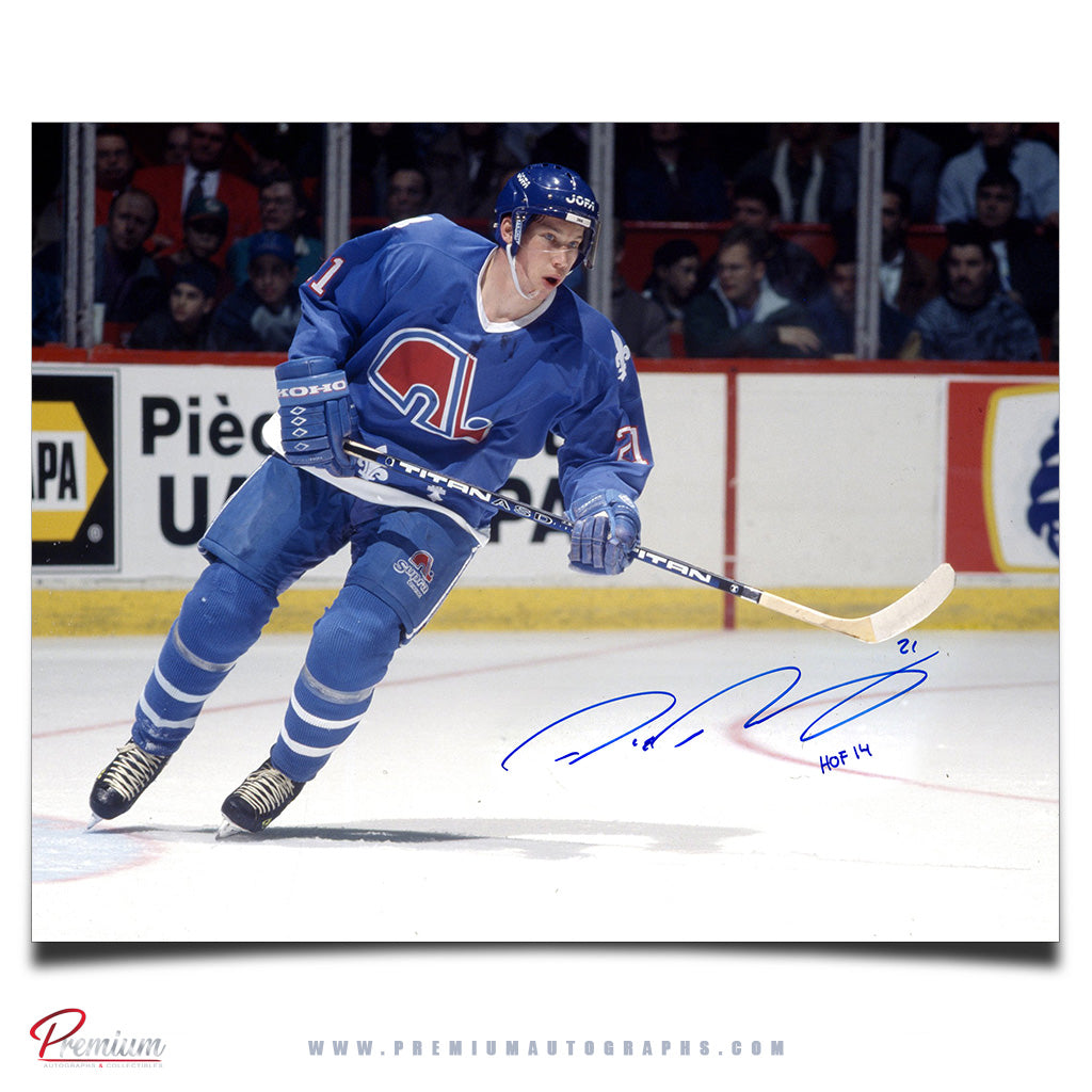 Peter Forsberg Quebec Nordiques Autographed 16x20 Skating