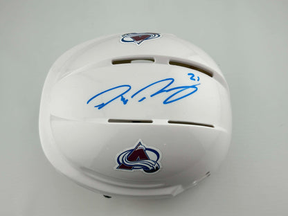 Peter Forsberg Colorado Avalanche Signed Mini Helmet White