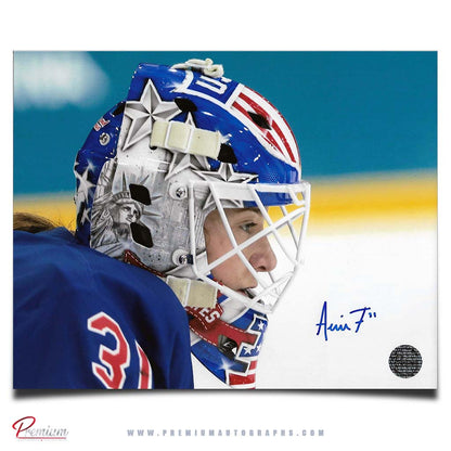 Aerin Frankel Team USA Autographed Olympic 8x10 Photograph Mask Close Up