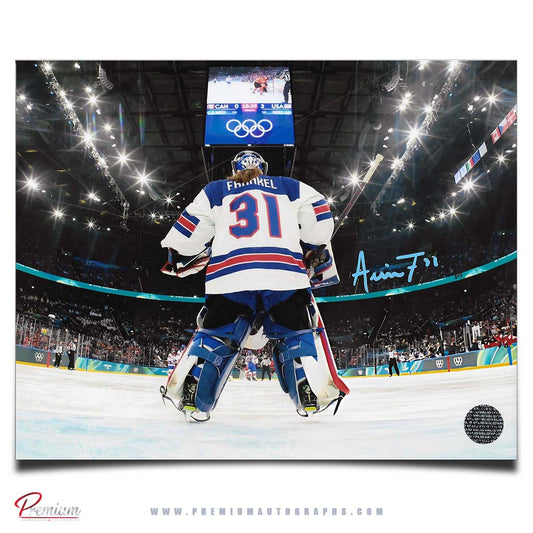 Aerin Frankel Team USA Autographed Olympic 8x10 Photograph Net Cam