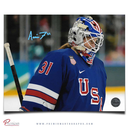 Aerin Frankel Team USA Autographed Olympic 8x10 Photograph Close Up