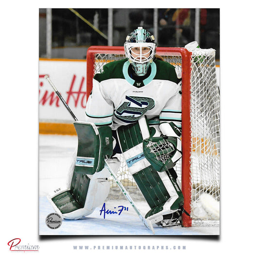 Aerin Frankel Boston Fleet PWHL Autographed 8x10 Photograph Against the Post