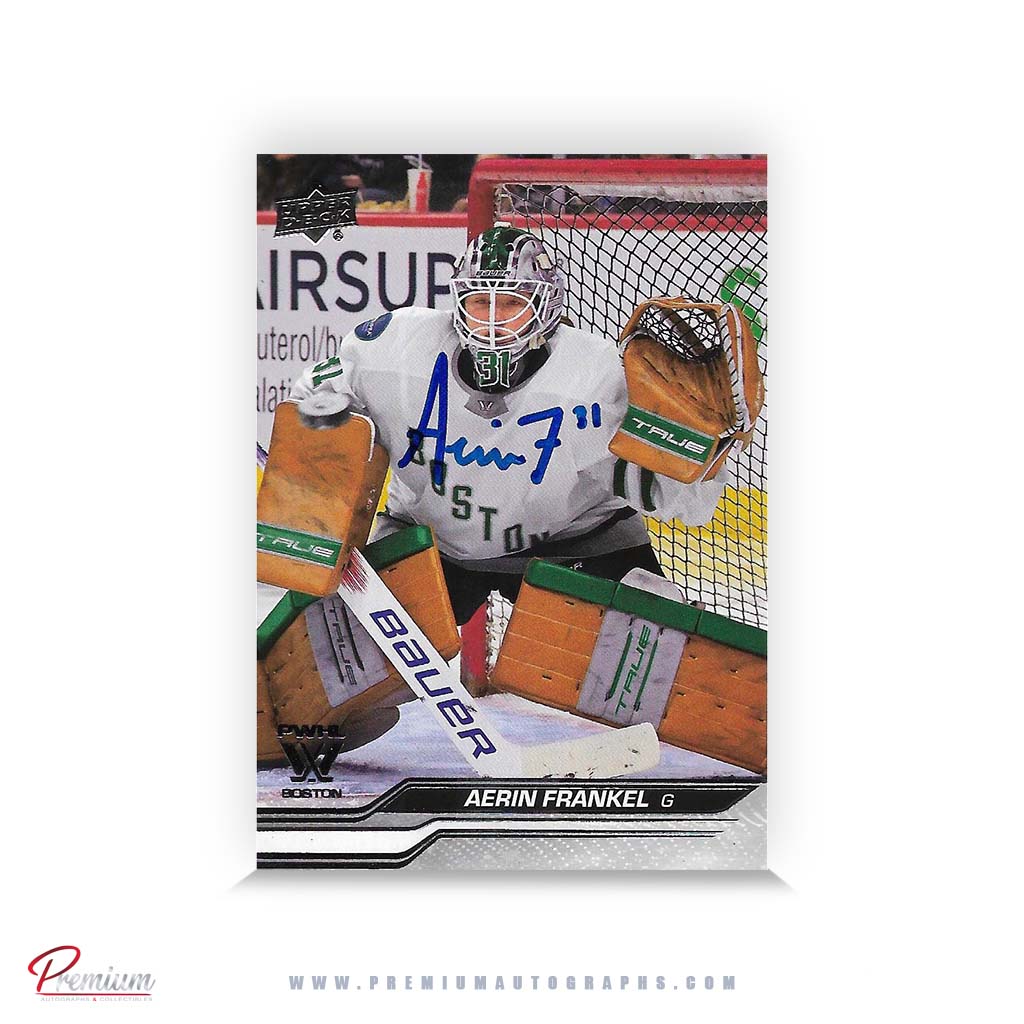 Aerin Frankel Boston Fleet Autographed 2023-24 Upper Deck PWHL Hockey Card #14